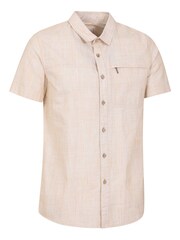 Mountain Warehouse Yellow Coconut Slub Texture 100% Cotton Mens Shirt - Image 2 of 5