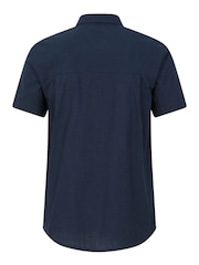 Mountain Warehouse Blue Coconut Slub Texture 100% Cotton Mens Shirt - Image 4 of 5