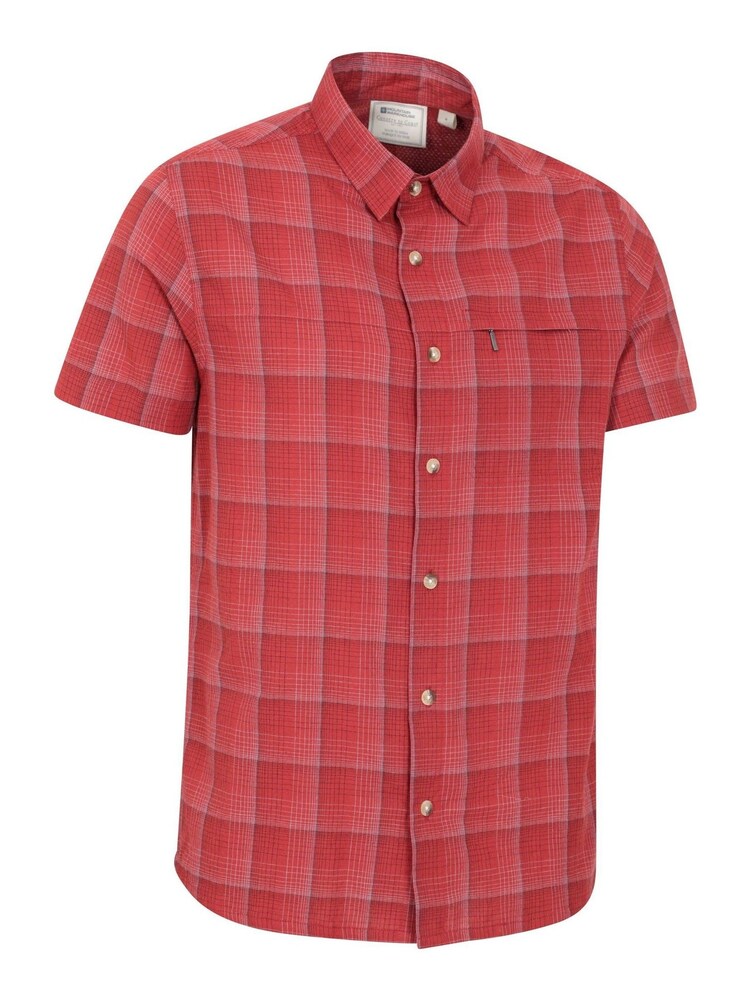 Mountain Warehouse Red Holiday Mens Cotton Shirt - Image 2 of 5