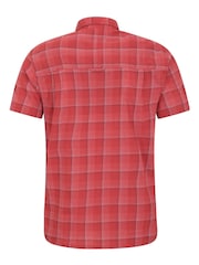 Mountain Warehouse Red Holiday Mens Cotton Shirt - Image 3 of 5