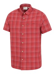 Mountain Warehouse Red Holiday Mens Cotton Shirt - Image 4 of 5