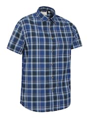 Mountain Warehouse Blue Weekender Mens Cotton Shirt - Image 2 of 5