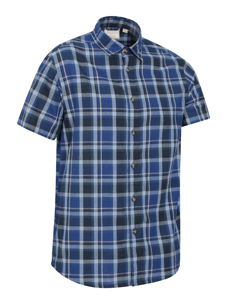 Mountain Warehouse Blue Weekender Mens Cotton Shirt - Image 2 of 5