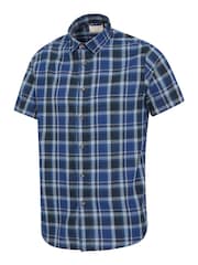 Mountain Warehouse Blue Weekender Mens Cotton Shirt - Image 4 of 5