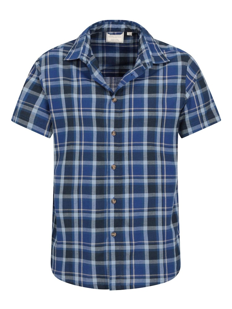 Mountain Warehouse Blue Weekender Mens Cotton Shirt - Image 5 of 5