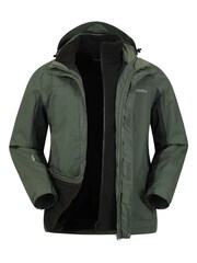 Mountain Warehouse Green Thunderstorm 3 in 1 Jacket -  Mens - Image 1 of 5