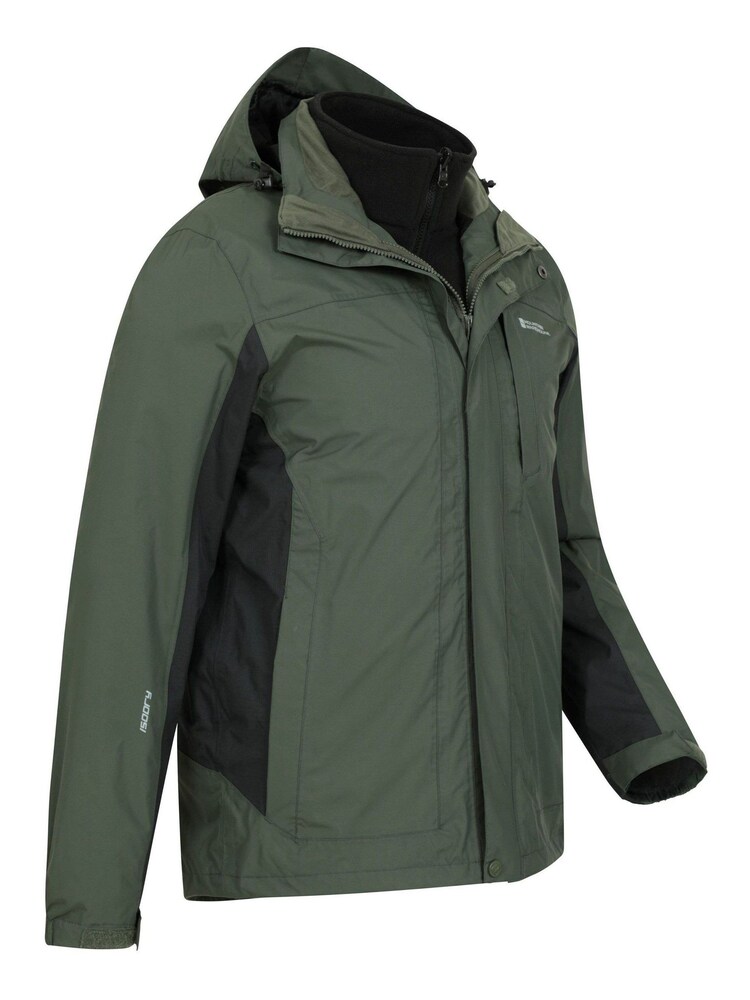 Mountain Warehouse Green Thunderstorm 3 in 1 Jacket -  Mens - Image 2 of 5