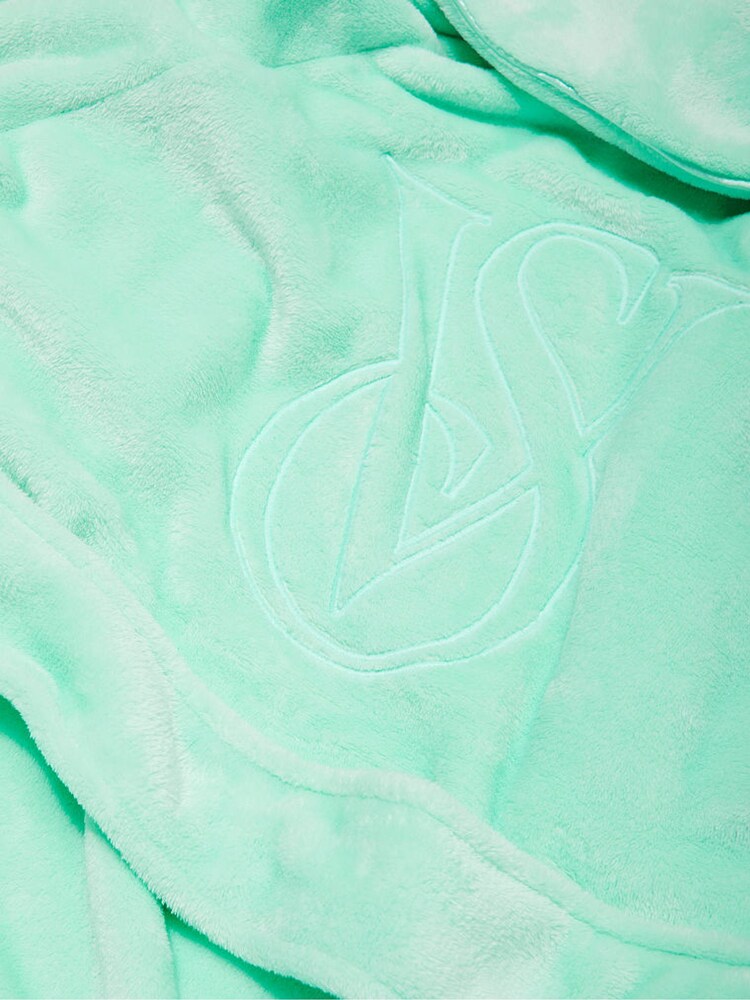 Victoria's Secret Waterfall Green Cosy Short Dressing Gown - Image 4 of 4