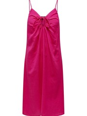 ONLY Pink Ring Detail Linen Cami Dress - Image 1 of 2