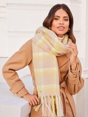 Lipsy Camel Super Soft Chunky Brushed Large Scarf - Image 1 of 3