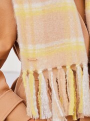 Lipsy Camel Super Soft Chunky Brushed Large Scarf - Image 3 of 3