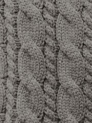 Lipsy Dark Grey Cosy Oversize Cable Knit Scarf - Image 3 of 3