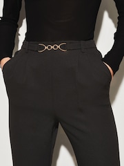Lipsy Black Tailored Trim Detail Slim Leg Trousers - Image 4 of 4