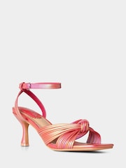 Joe Browns Coral Pink Sunset In Bali Strappy Shoes - Image 2 of 4