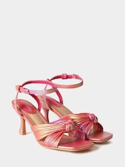 Joe Browns Coral Pink Sunset In Bali Strappy Shoes - Image 3 of 4