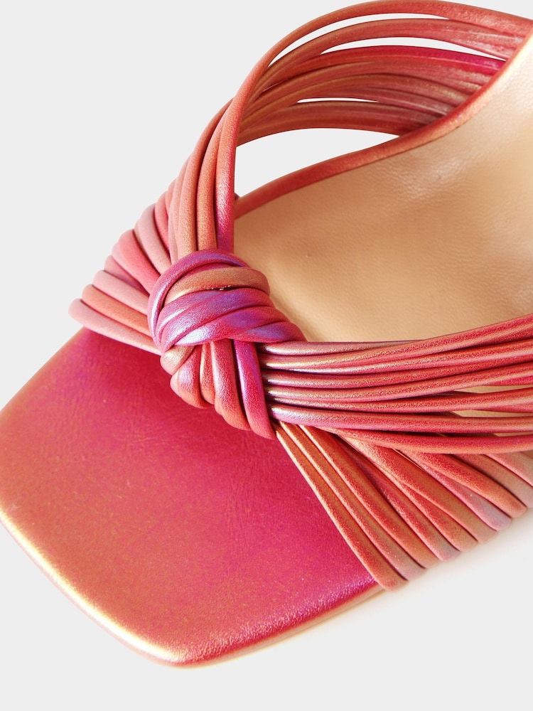 Joe Browns Coral Pink Sunset In Bali Strappy Shoes - Image 4 of 4