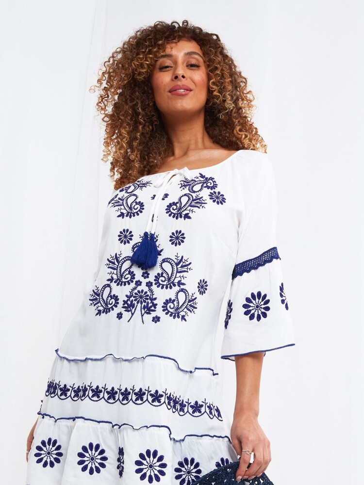 Joe Browns White Santorini Tunic - Image 1 of 5