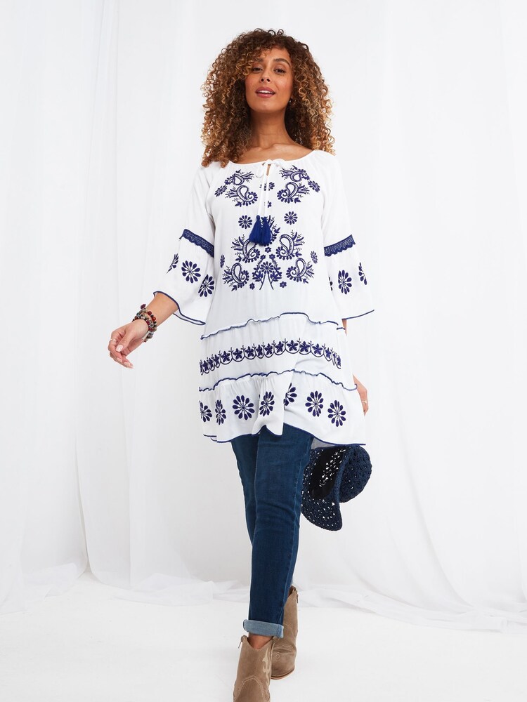 Joe Browns White Santorini Tunic - Image 2 of 5