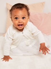 Lipsy Baby Ivory White Occasion Shrug - Image 2 of 6