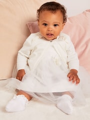 Lipsy Baby Ivory White Occasion Shrug - Image 3 of 6