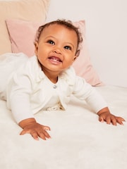 Lipsy Baby Ivory White Occasion Shrug - Image 4 of 6
