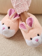 Loungeable Pink Tye Dye Penguin Slippers - Image 1 of 3