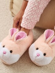 Loungeable Pink Tye Dye Penguin Slippers - Image 2 of 3