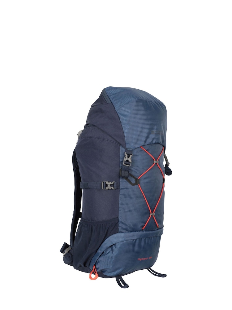 Mountain Warehouse Blue Highland 40L Backpack - Image 2 of 7