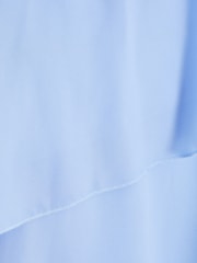 Quiz Light Blue Chiffon Frill Detail Strappy Midaxi Dress - Image 5 of 5