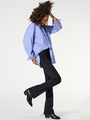 ONLY Black High Waisted Stretch Flare Jeans - Image 1 of 5