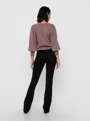 ONLY Black High Waisted Stretch Flare Jeans - Image 3 of 5