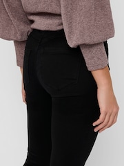ONLY Black High Waisted Stretch Flare Jeans - Image 4 of 5