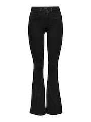 ONLY Black High Waisted Stretch Flare Jeans - Image 5 of 5