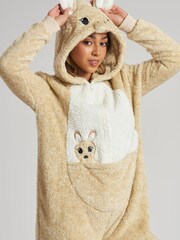 Loungeable Nude Panda Snow Tipped Borg All-In-One - Image 2 of 4