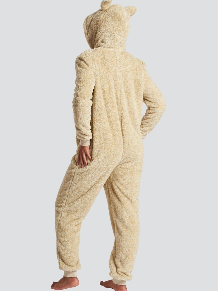 Loungeable Nude Panda Snow Tipped Borg All-In-One - Image 4 of 4