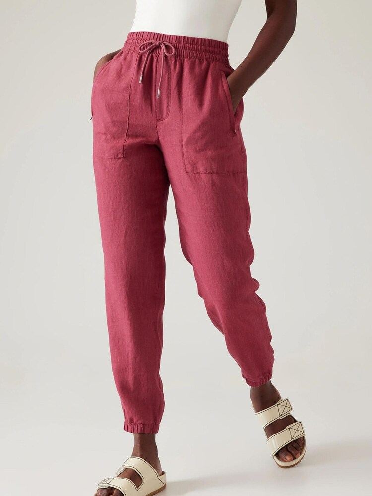 Athleta Retreat Jogginghose aus Leinen - Bild 1 von 1