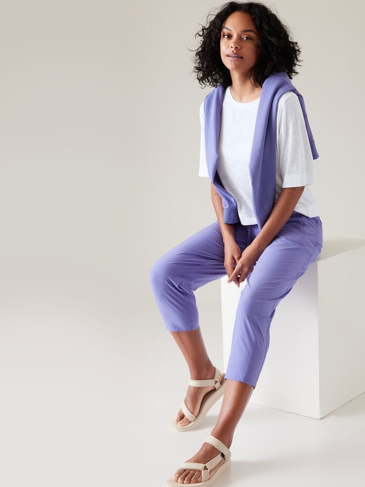 Athleta White Breezy Serene T-Shirt - Image 6 of 6 Athleta White Breezy Serene T-Shirt - Image 6 of 6