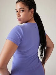 Athleta Purple Transcend Wrap T-Shirt - Image 5 of 5