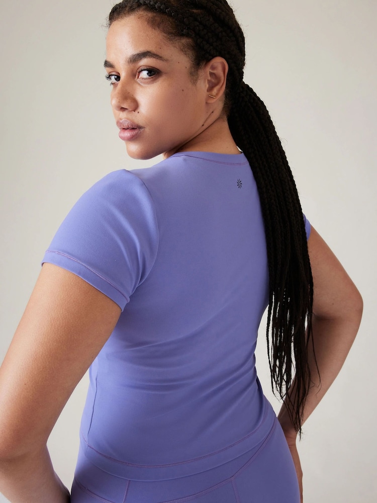 Athleta Purple Transcend Wrap T-Shirt - Image 5 of 5