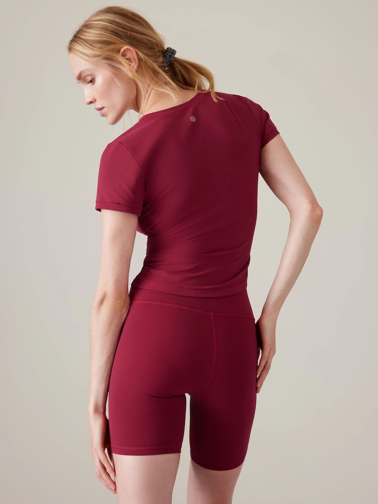 Athleta Red Transcend Wrap T-Shirt - Image 2 of 5