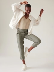 Athleta Green Voyager Linen Trousers - Image 5 of 5