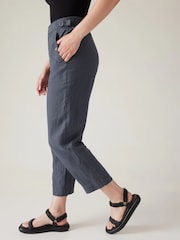 Athleta Blue Voyager Linen Trousers - Image 3 of 5