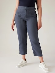 Athleta Blue Voyager Linen Trousers - Image 4 of 5