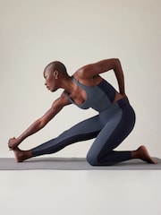 Athleta Blue Transcend Colorblock 7/8 Leggings - Image 3 of 5