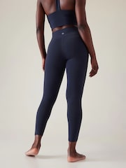 Athleta Blue Transcend Colorblock 7/8 Leggings - Image 4 of 5