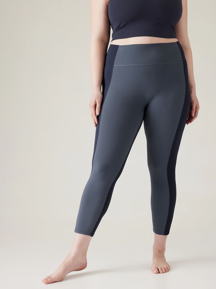 Athleta Blue Transcend Colorblock 7/8 Leggings - Image 5 of 5