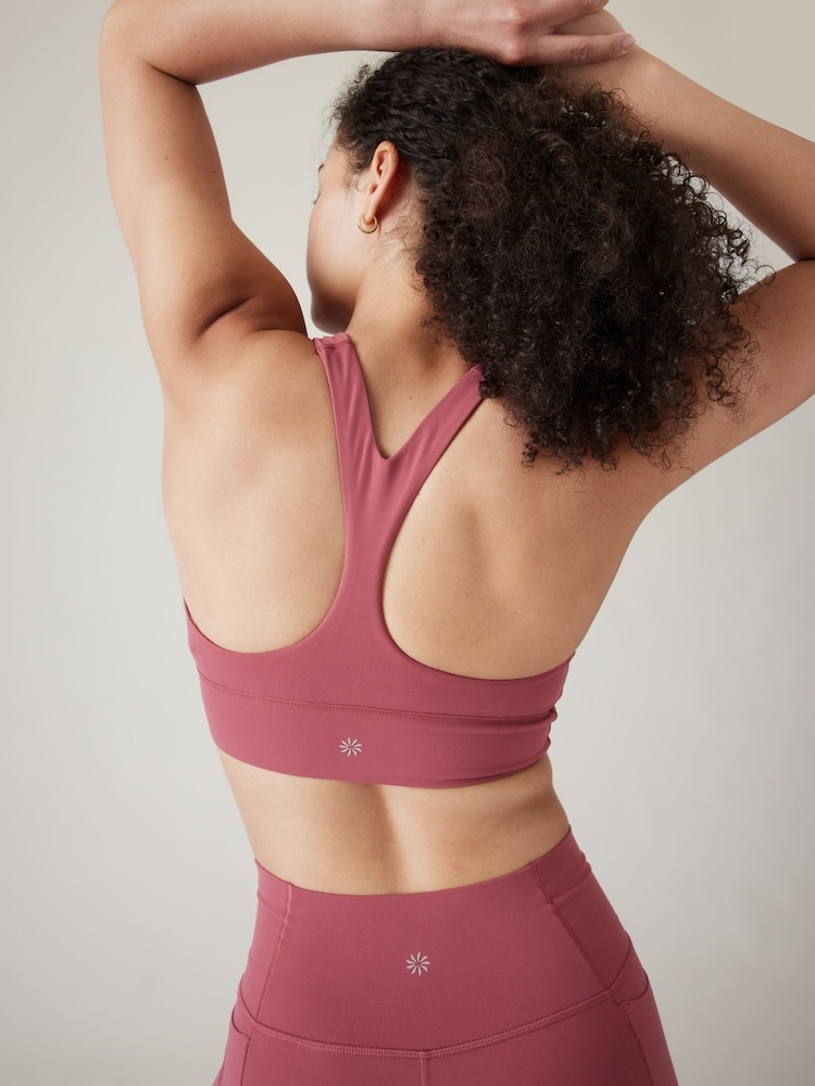 Athleta Pink D-DD Cup Transcend Plunge Low Impact Sports Bra - Image 4 of 4
