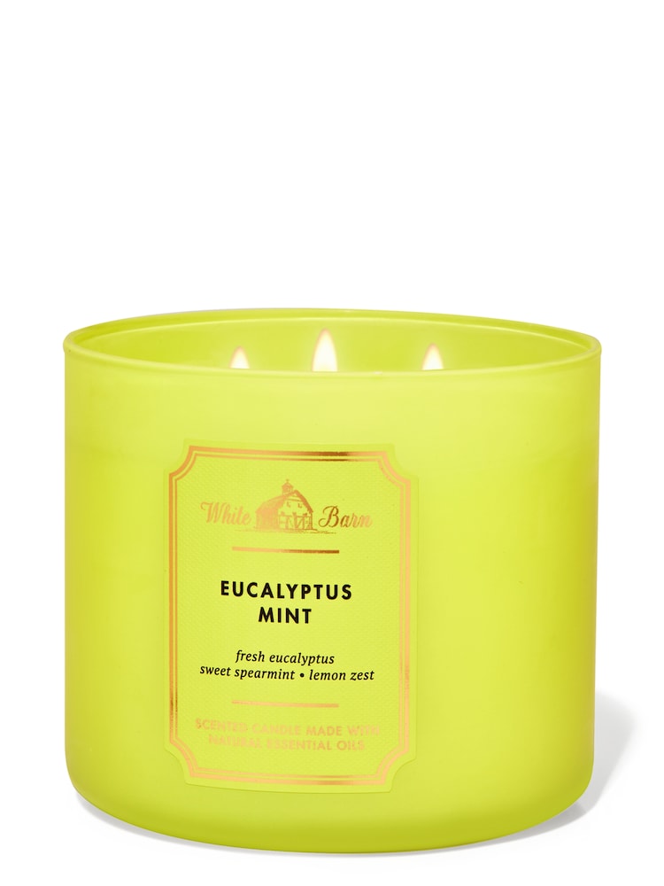 Bath & Body Works Eucalyptus Mint 3-Wick Candle 14.5 oz / 411 g - Image 1 of 1