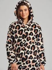 Loungeable Brown Leopard Well Soft All-In-One - Image 4 of 4