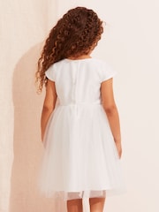 Lipsy Ivory Mini Tulle Occasion Dress - Image 3 of 4